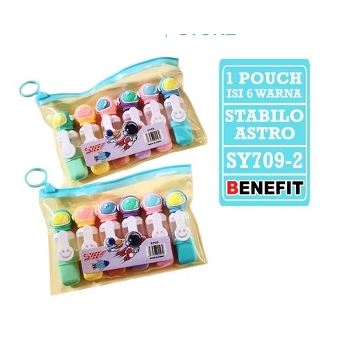 

Matris- Stabilo Set Isi 6 Warna Termasuk Pouch / Highlighter SY709-2