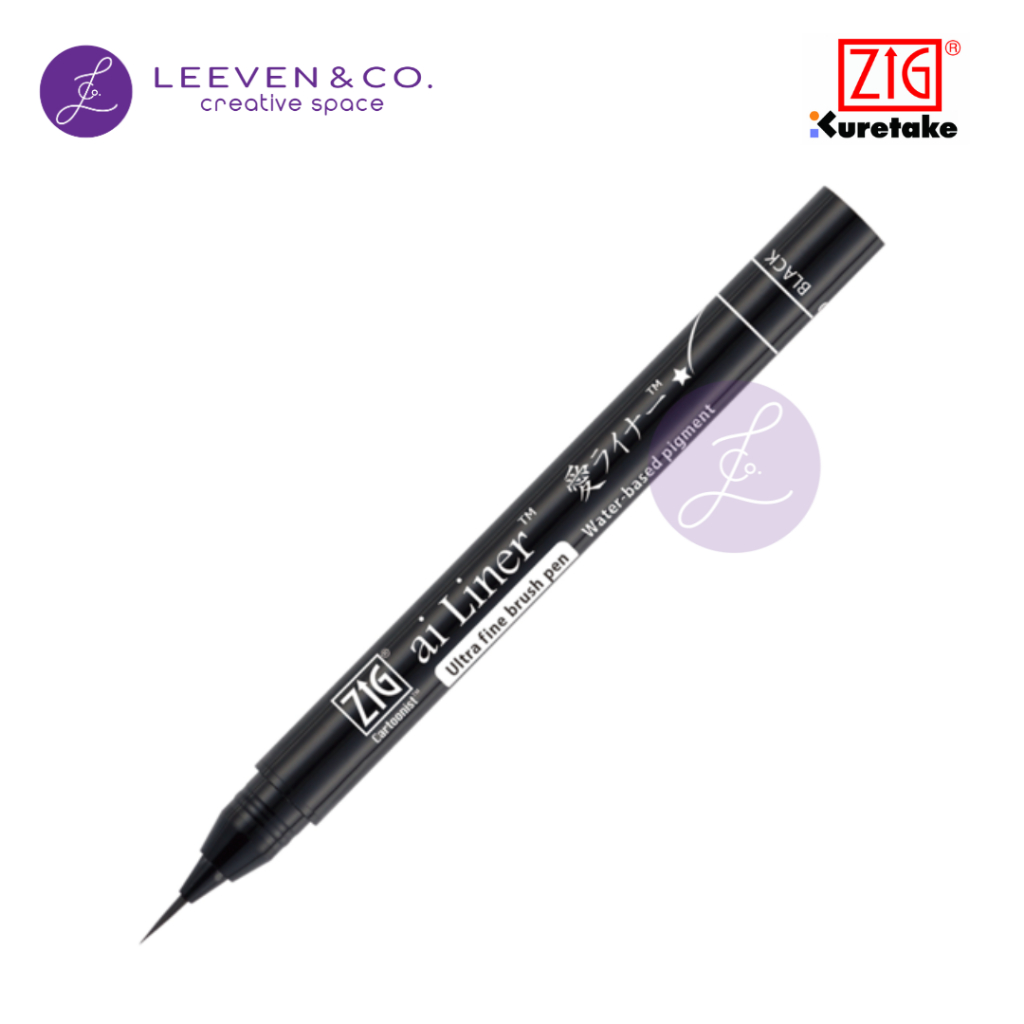 

ZIG KURETAKE CARTOONIST AI LINER BLACK / EXTRA FINE BRUSH BLACK ED-101