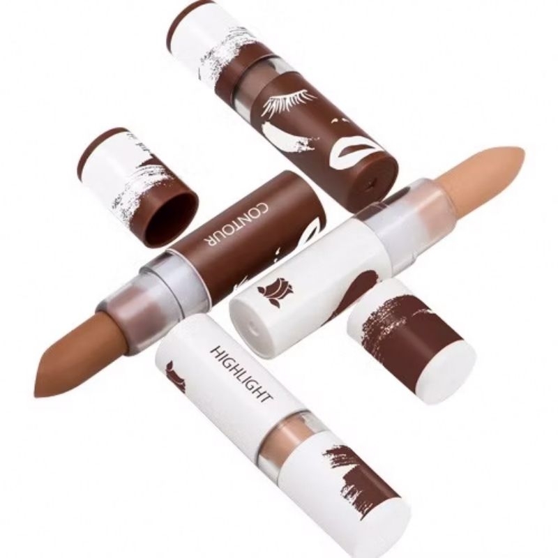 LA TULIPE CONTOUR KIT Ori Termurah contour & highlighter stick kit
