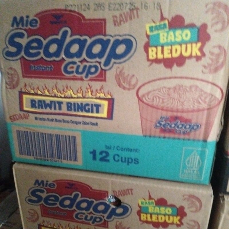 

MIE SEDAP CUP BASO BLEDUK 1 DUS ISI 12