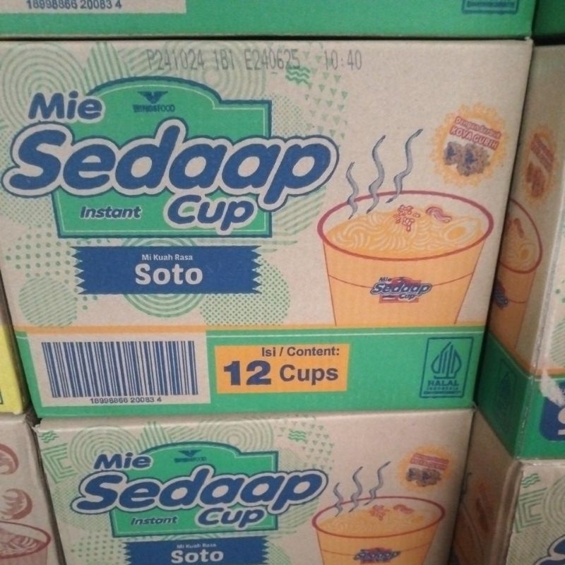 

SEDAP MIE CUP SOTO 1 DUS ISI 12
