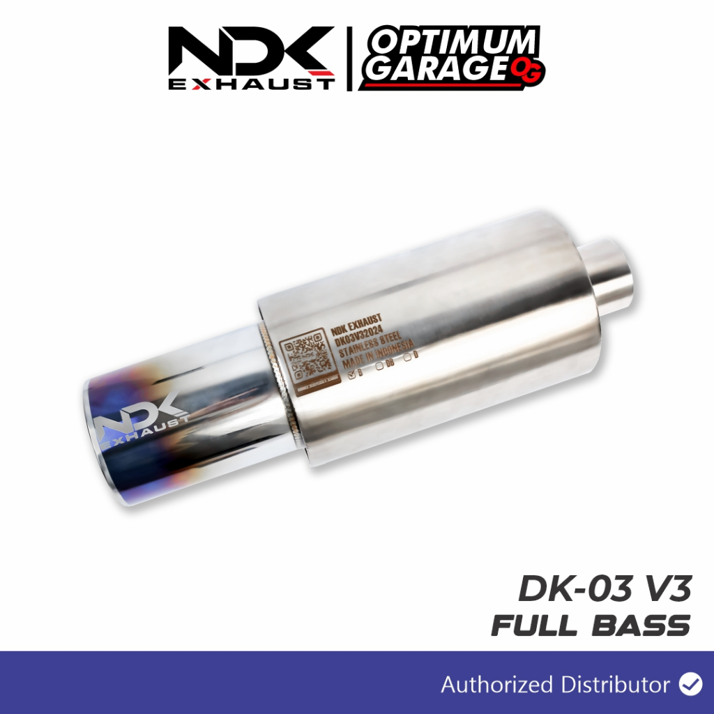 MUFLER NDK EXHAUST DK-03V3 SILINCER  KNALPOT MOBIL RACING SUARA BASS KNALPOT NDK