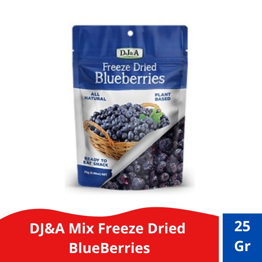 

DJ&A Dried Blueberries- Camilan bluberi Kering- Australia 25gr