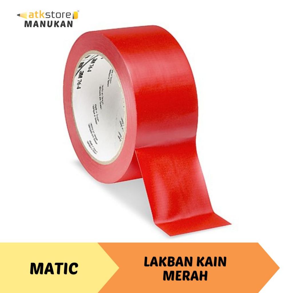 

MATIC Lakban Kain Warna Merah 48 mm