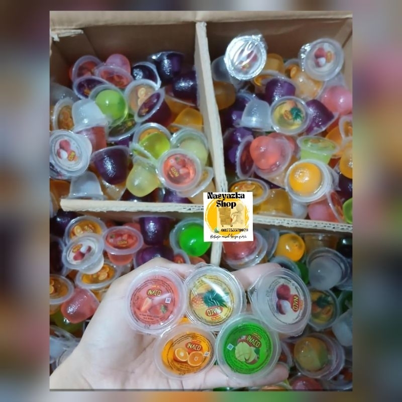 

INACO JELLY MIX FRUIT 1KG ISI 65PCS EXP 2026