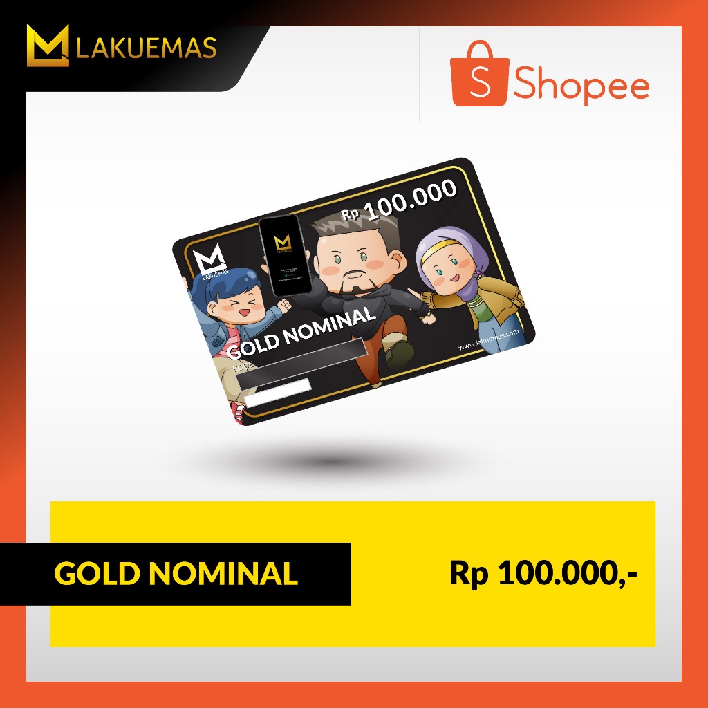 LAKUEMAS – VOUCHER EMAS FISIK Nominal 100 Ribu