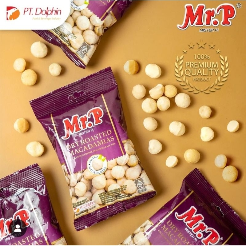 

Mr.P Dry Roasted Macadamia 100 Gram