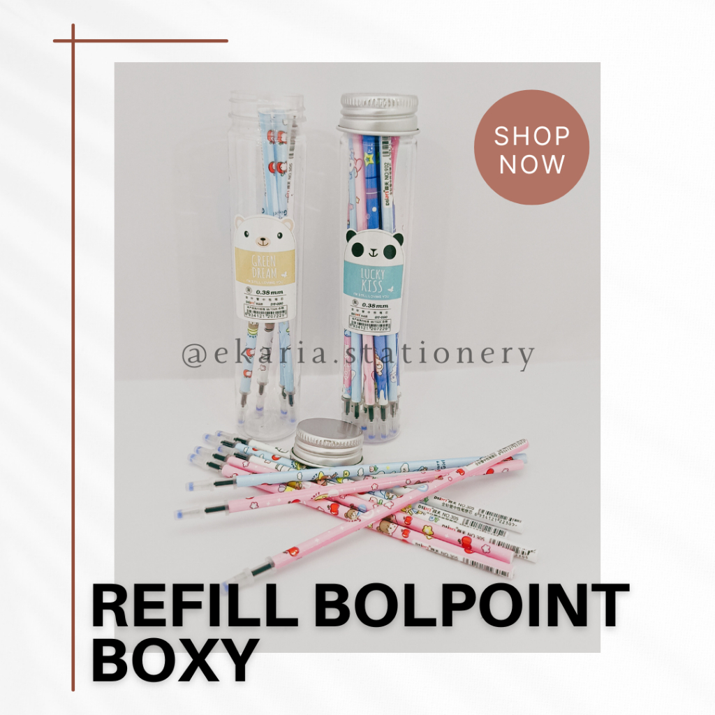 

REFILL BOLPOINT BOXY | ISI 6 | ISI 12 | REFILL PULPEN | BOLPOINT BOXY | REFILL DTIAN | EKARIA STATIONERY
