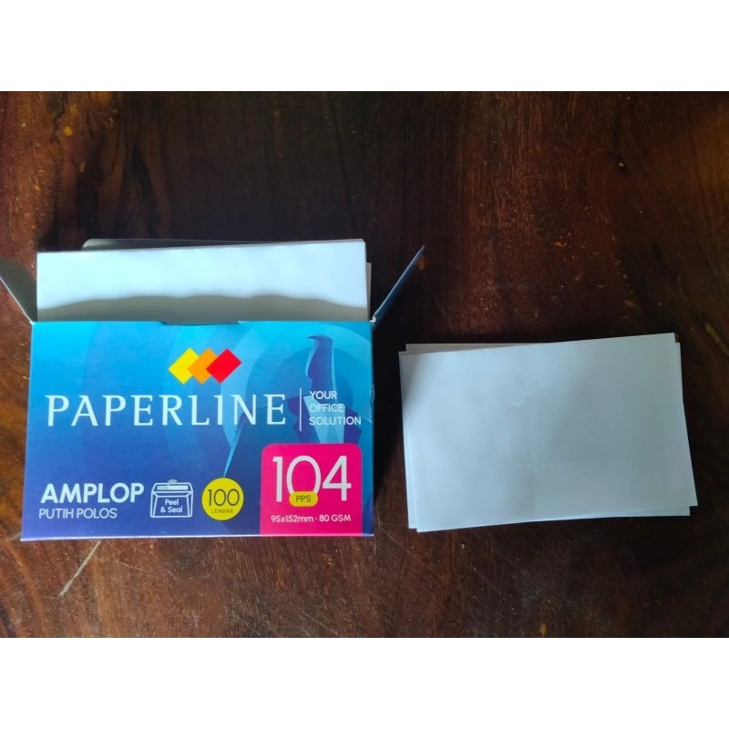 

AMPLOP PAPERLINE 95x152mm 80Gsm WHITE PPL EV 104 PPS