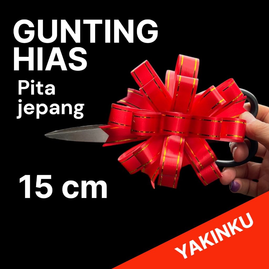 

Gunting Hias "YAKINKU" ( Gunting + Pita hias )