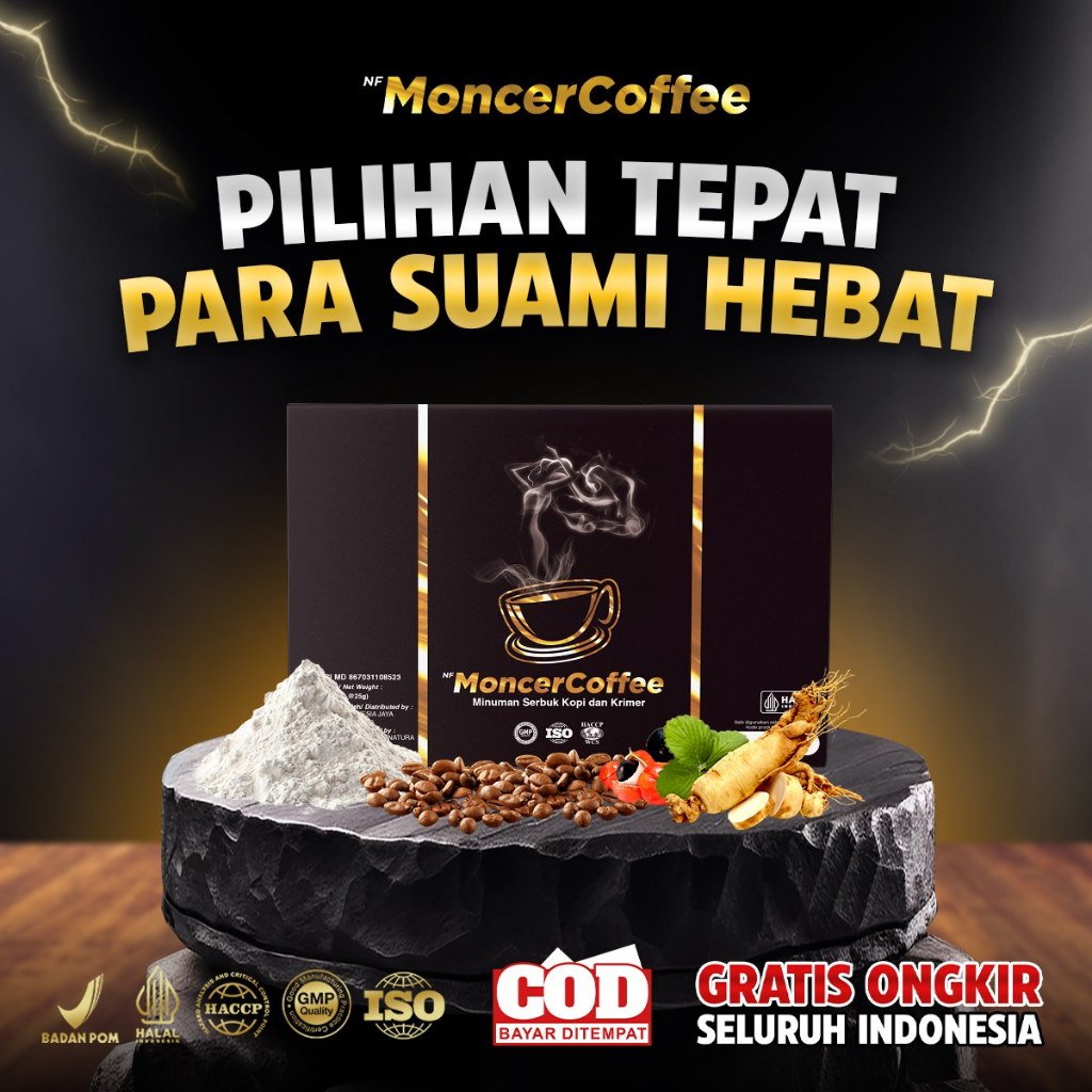 

NF Moonceer Coffee Original Kopi Herbal Alami Andalan Pria Bersertifikat Bpom