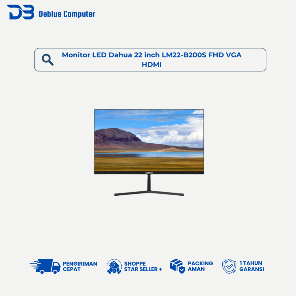 Monitor LED Dahua 22 inch LM22-B200S FHD VGA HDMI