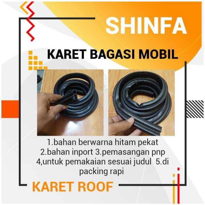 Karet balon pintu /karet bagasi/karet peredam pintu mobil all new agya