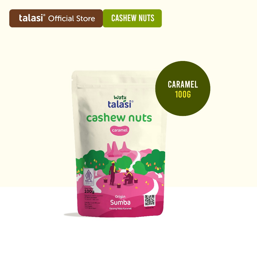 

Talasi Watu Cashew Nuts Caramel - Kacang Mete Asli Sumba 100gr