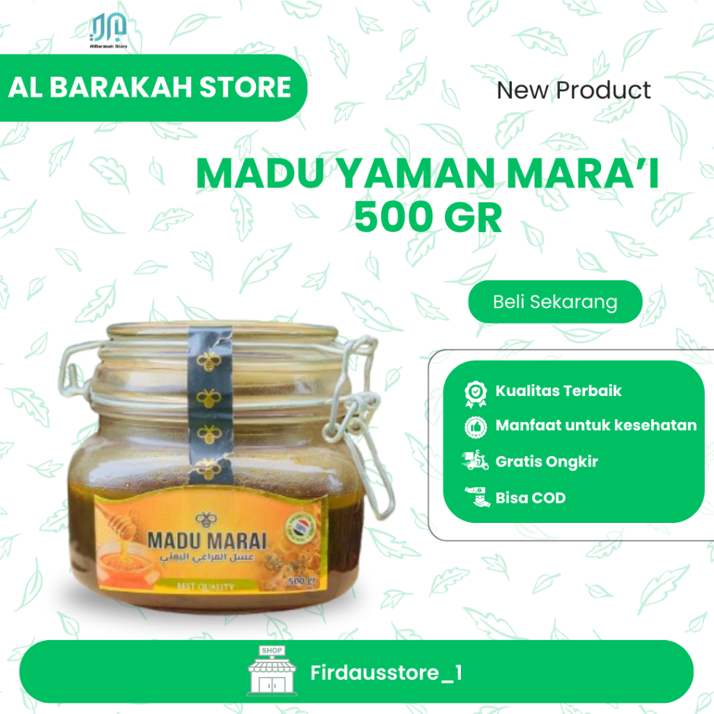 

Madu Arab Yaman Mara'i Timur Tengah Original 500 Gr