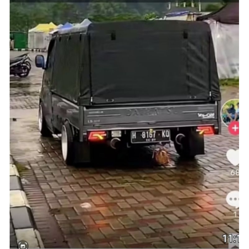 terpal mobil pickup granmax.newcarry.futura,tss,carry 1,0, bukaan kiri kanan belakang. pakai perekat