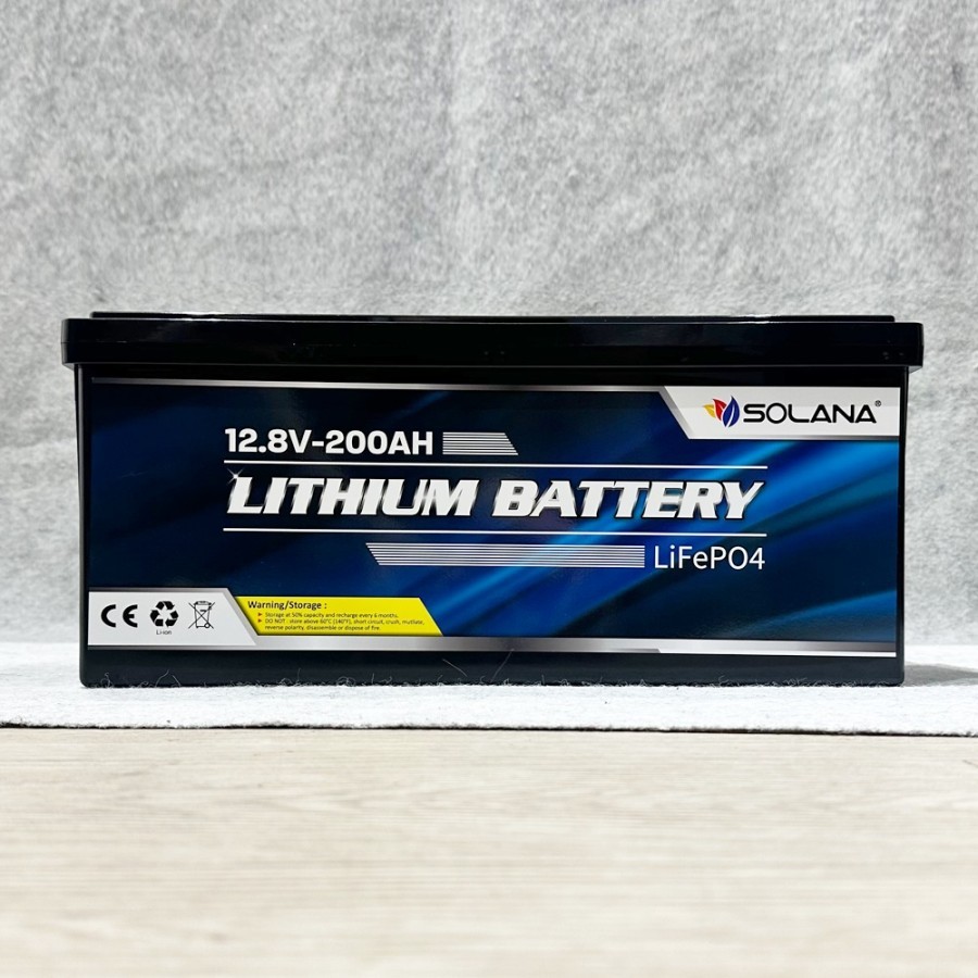 SOLANA BATTERY LITHIUM 200AH 12.8V - 200AH 12,8V AKI LITIUM SOLANA ORIGINAL BERGARANSI