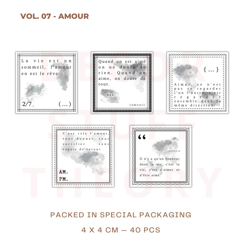 

Deco Paper “Amour” Mini Square Edition