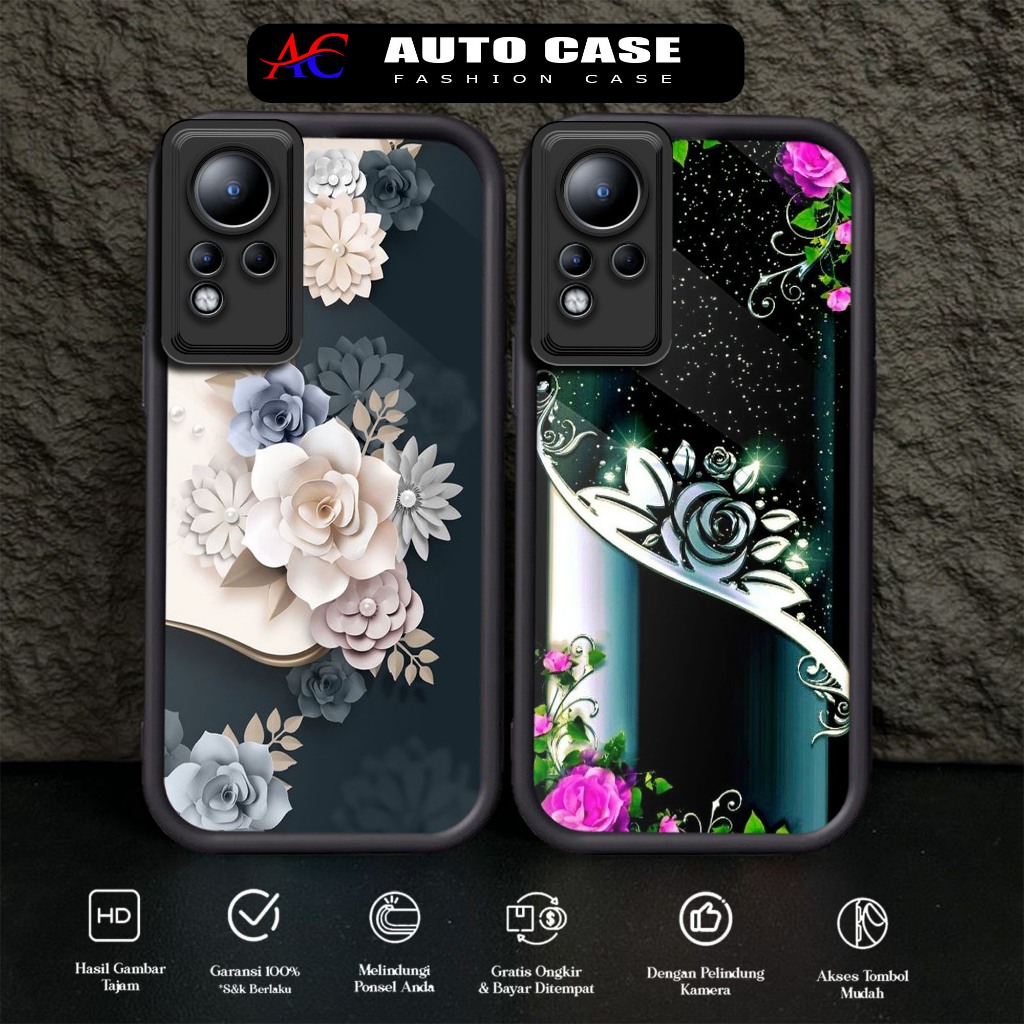 Softcase Glass kaca untuk INFINIX NOTE 11 NOTE 11 NFC NOTE 12 BNG Casing Handphone Case Hp Procamera