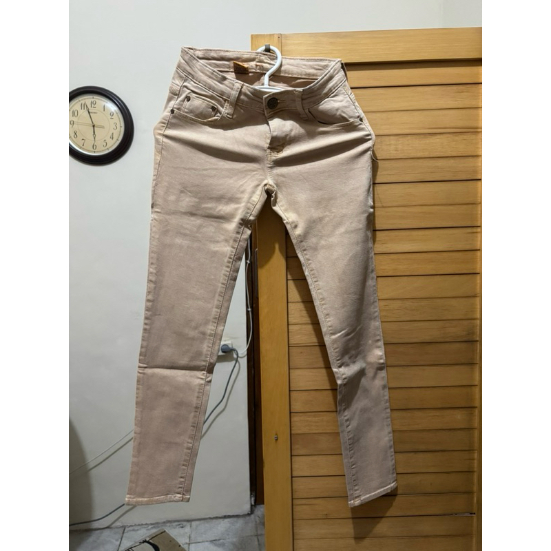 Preloved - Celana Jeans Coklat Susu/Khaki