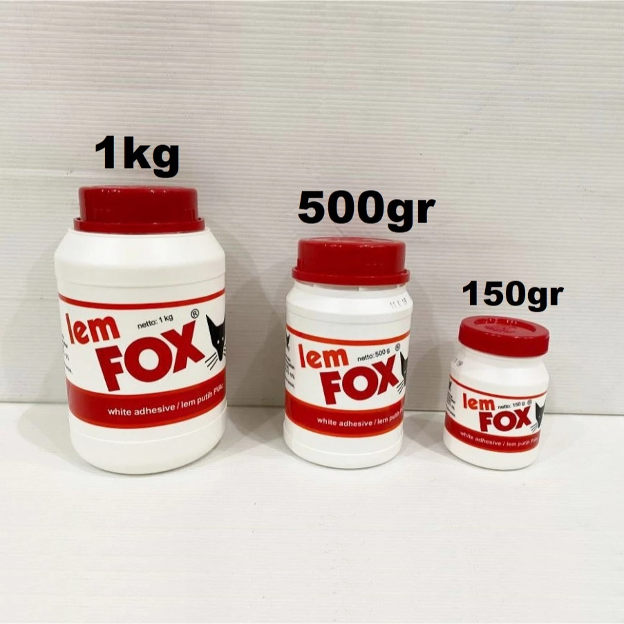 

LEM FOX BOTOL 150gram/ LEM PUTIH PVAC