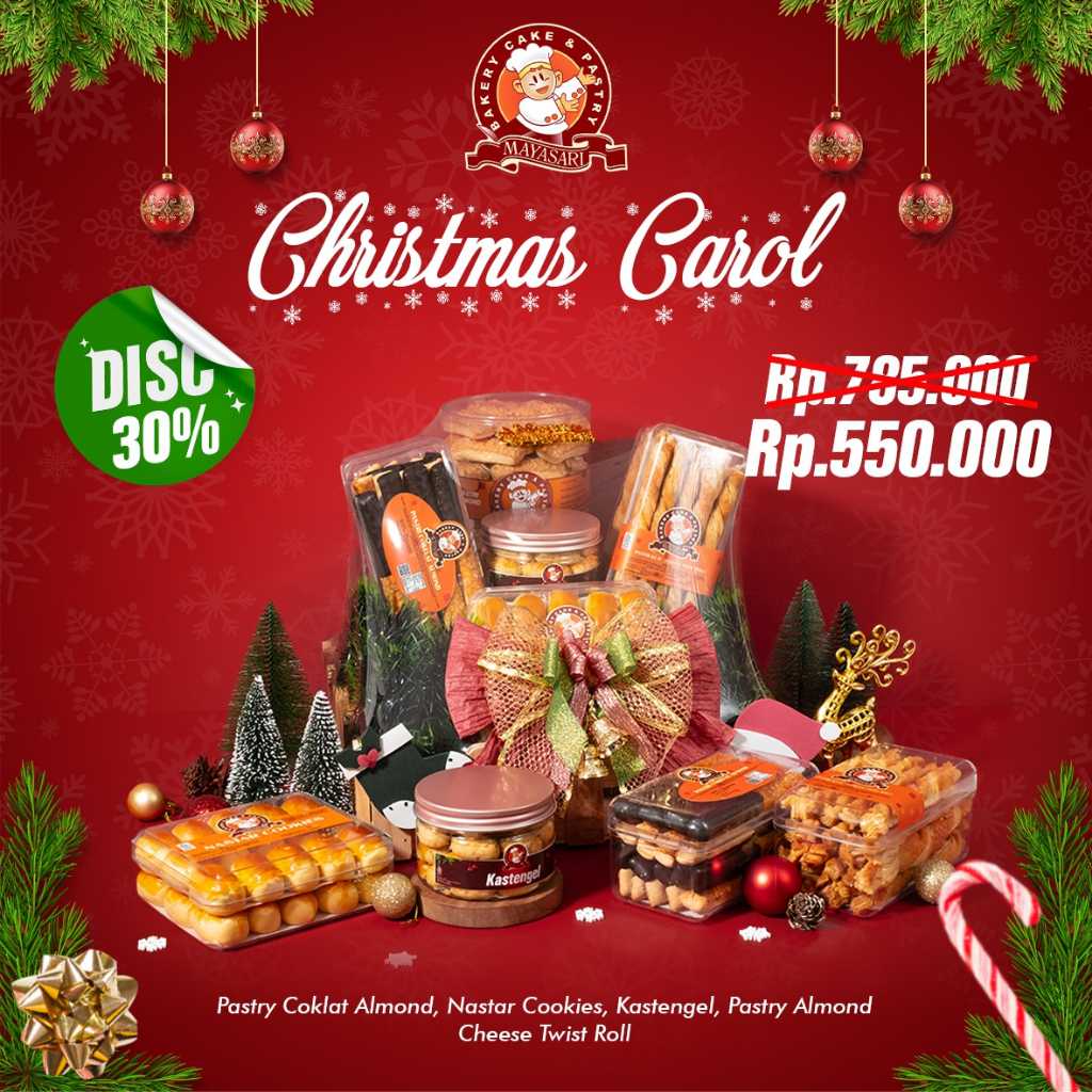 

Parcel / Hampers Special Christmas - Christmas Carol - Mayasari Bakery