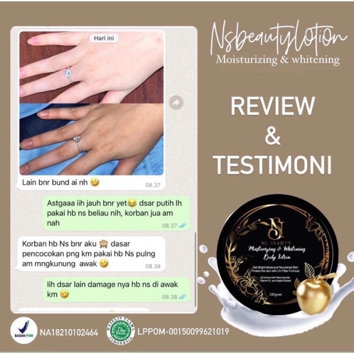 NS BEAUTY LOTION MOSITURIZING AND WHITENING - 100, LOTION