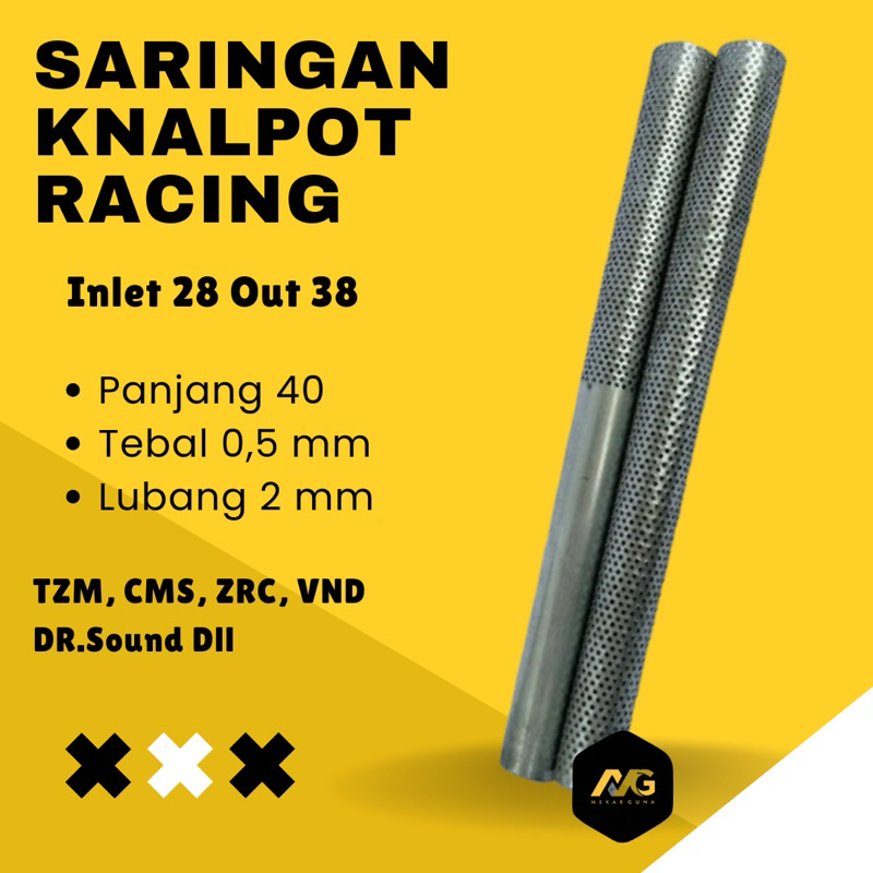 Saringan Knalpot Racing Inlet 28 Out 38