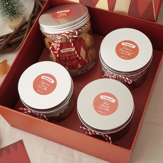 

le biscuit - Christmas & New Year Hampers - 4 Jar Kue Kering