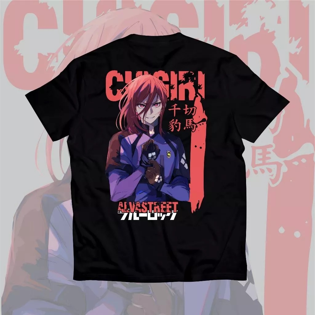 Kaos Hyoma Chigiri V1 Blue Lock Baju Anime Free Stiker