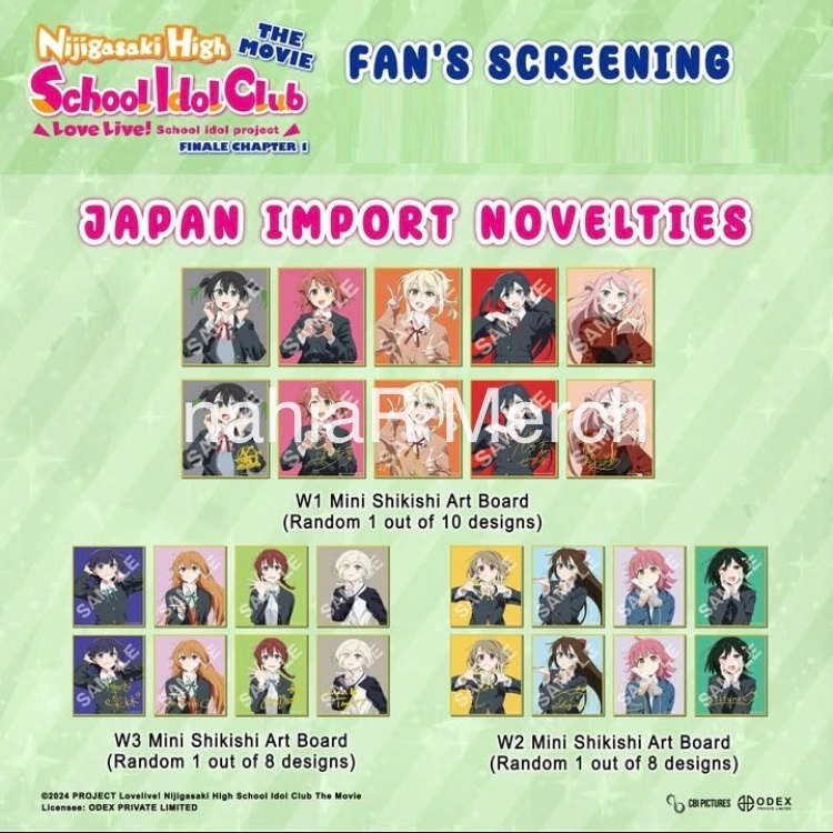 Love Live Nijigasaki High School Idol Club Final Chapter Part 1 x CGV Official Fans Screening Mini S