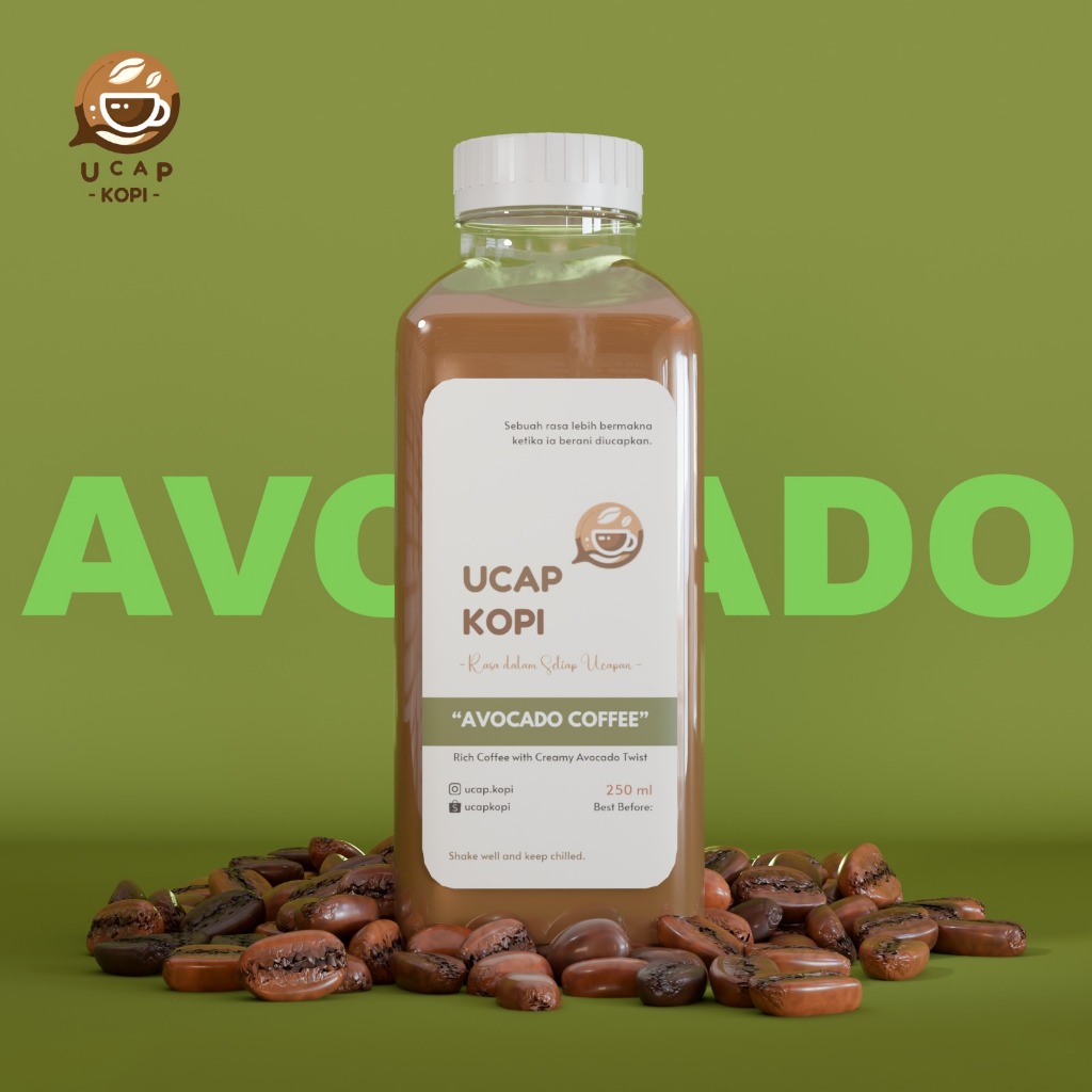 

Ucap Kopi - Minuman Kopi Rasa Alpukat 250ml | Kopi Botol Siap Minum