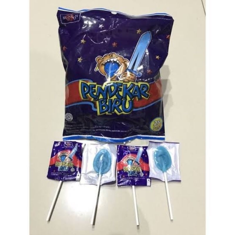 

1 pak - PENDEKAR BIRU Permen 125gr [25 pcs]