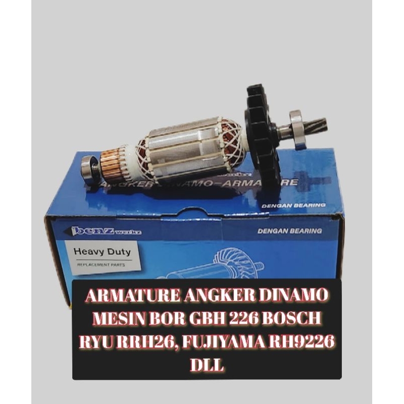 Armature Angker GBH 226 DRE / Armature angker gulungan mesin Bor rotary hammer sds Bosch GBH226 DRE 