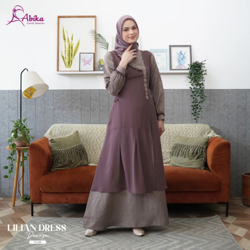 Gamis Wanita Jumbo LD 120 / Abika -Lilian / Fashion Muslim