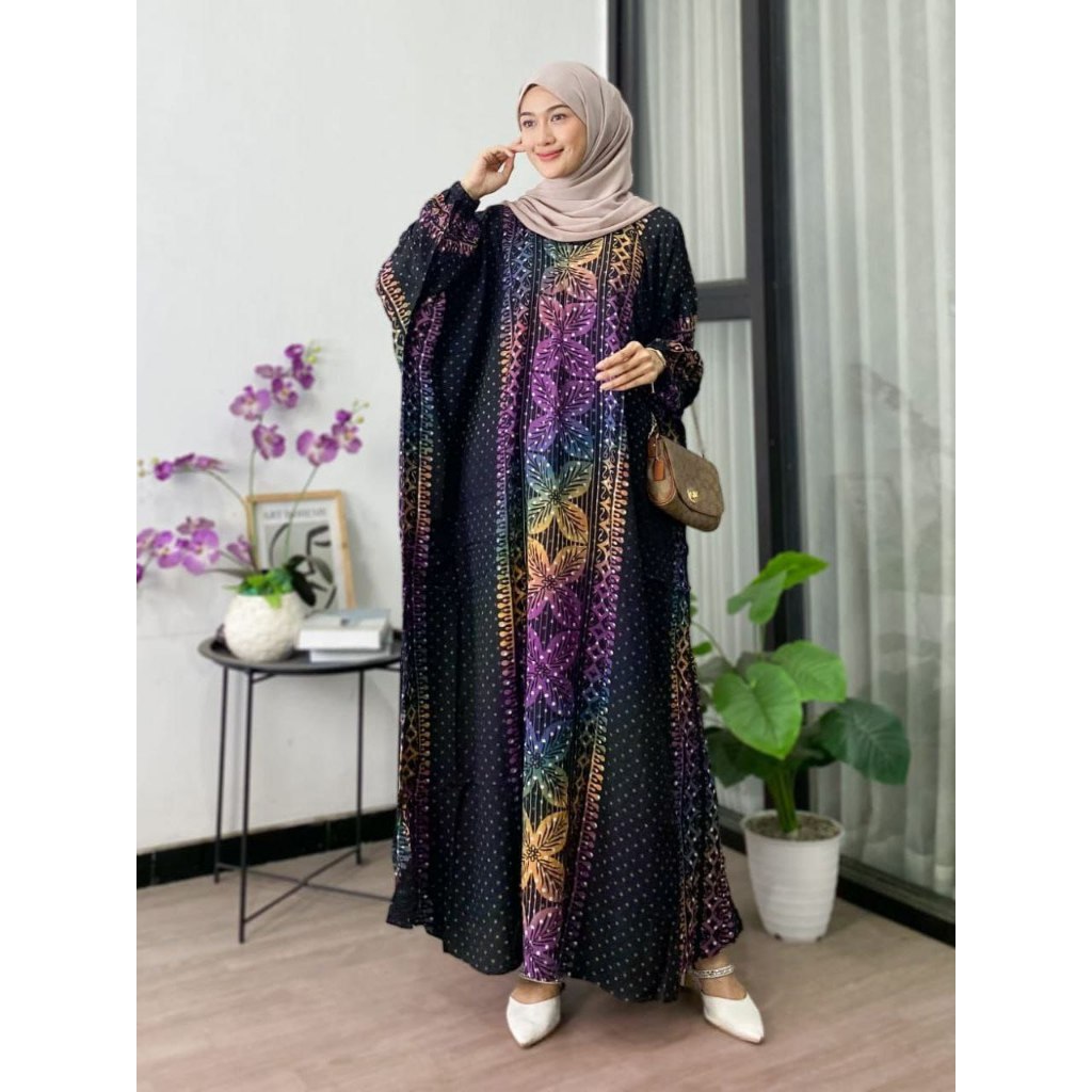 Kaftan Premium Anjani by dienda Kaftan Jumbo Bahan Rayon Busui Friendly