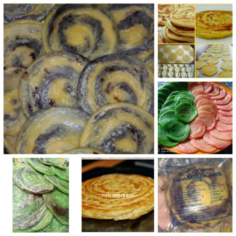 

1 paket roti Maryam mini frozen isi 20 pak