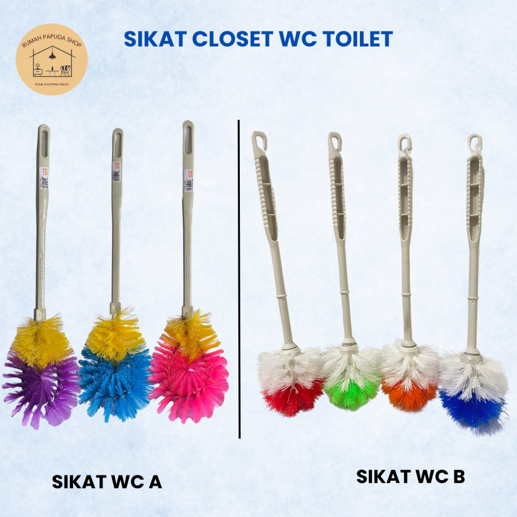 Sikat WC Bulat Sikat Kloset Duduk Kloset Jongkok Toilet Brush Sikat Pembersih/ Sikat Closet Bulat Si
