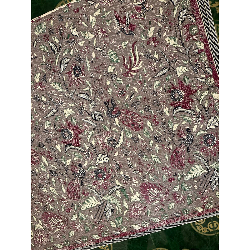 Kain Batik Prima Premium Quality 3 negeri varian Lasem Abu