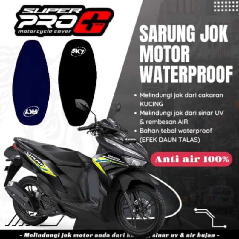 cover jok motor sarung jok motor HONDA VARIO 125 Anti cakar kucing waterproof 100%