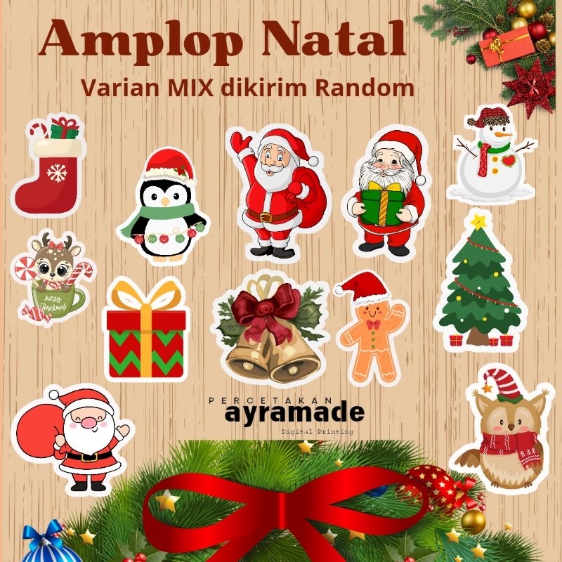 

amplop natal 3D / angpao natal /merry cristmas / amplop murah / amplop 3D