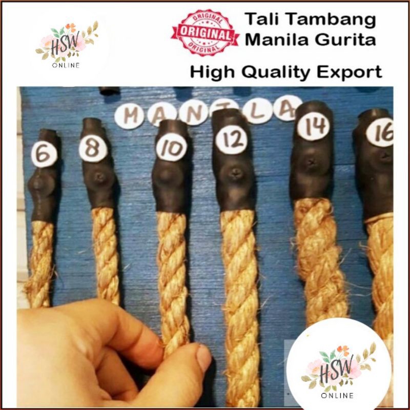 

Tali Tambang Kecil Manila 4mm 6mm Tampar Dadung Kapal Goni Berkualitas Tali Tambang Coklat Garukan Kucing Serat Alami Super Kuat