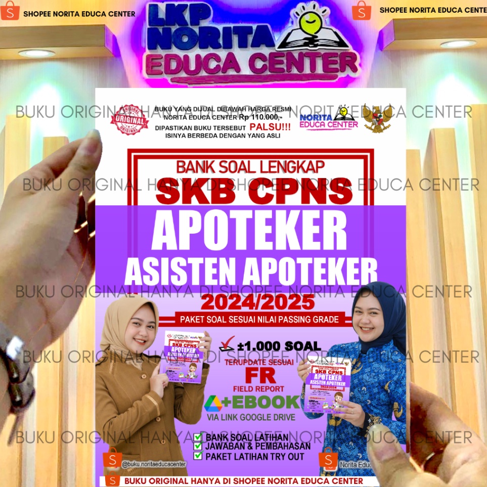 KODE X12N BUKU SKB CPNS APOTEKER DAN ASISTEN APOTEKER 224 EDUCA CENTER