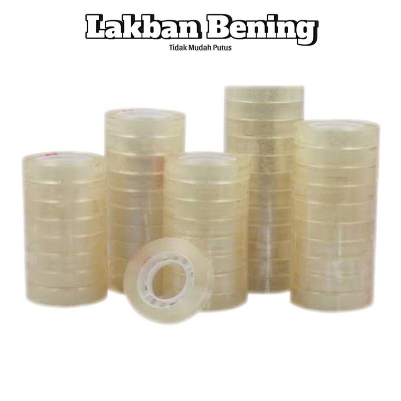 

Lakban Bening 12mm / Isolasi Bening Kecil 72 Yard