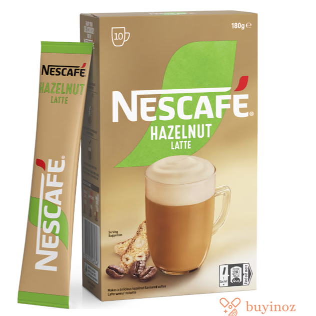 

Nescafe Hazelnut Latte Coffee Sachets 10 Pack - Made in Australia