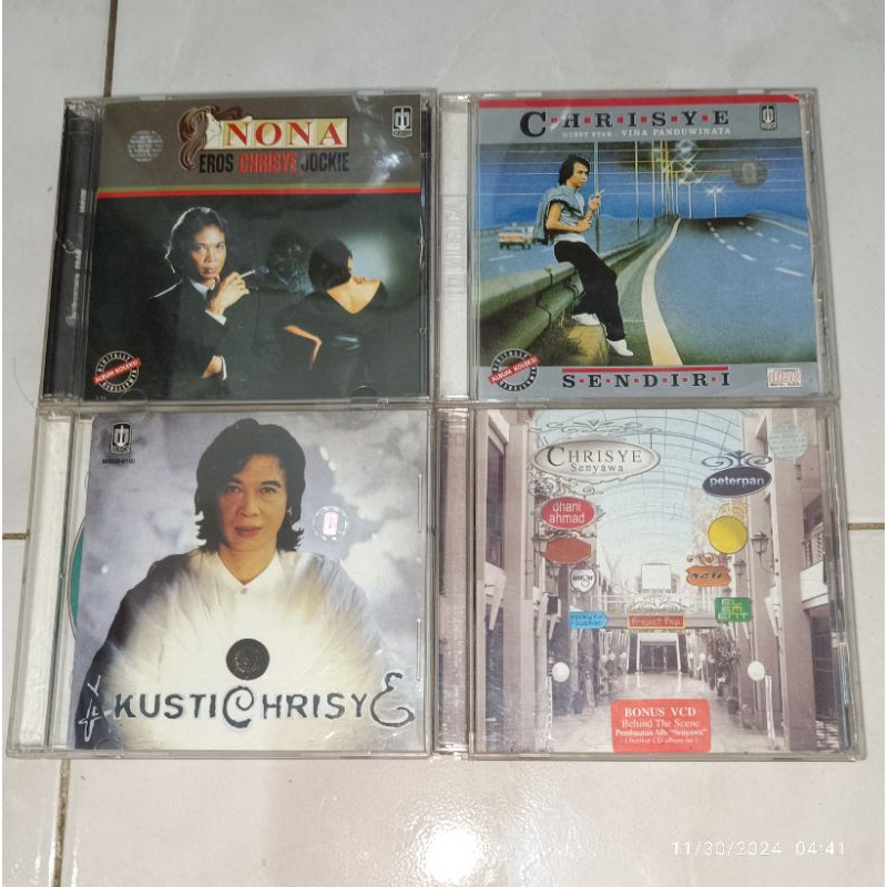 cd Indonesia CHRISYE album Nona / Sendiri / AkustiChrisye / Senyawa