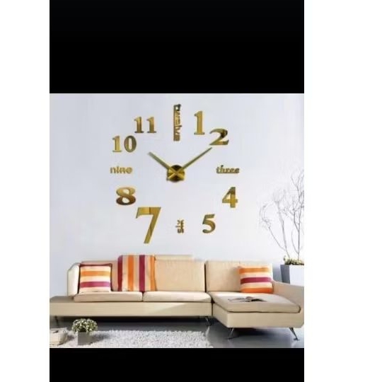 Jam dinding DIY jumbo