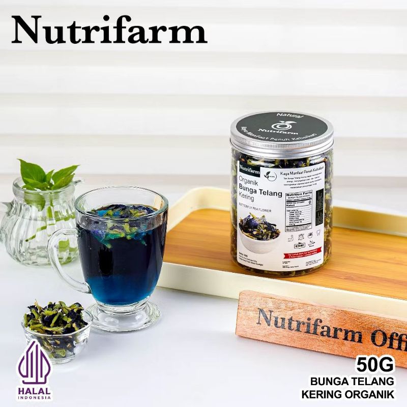 

Teh Bunga Telang kering Nutrifarm 50 gr