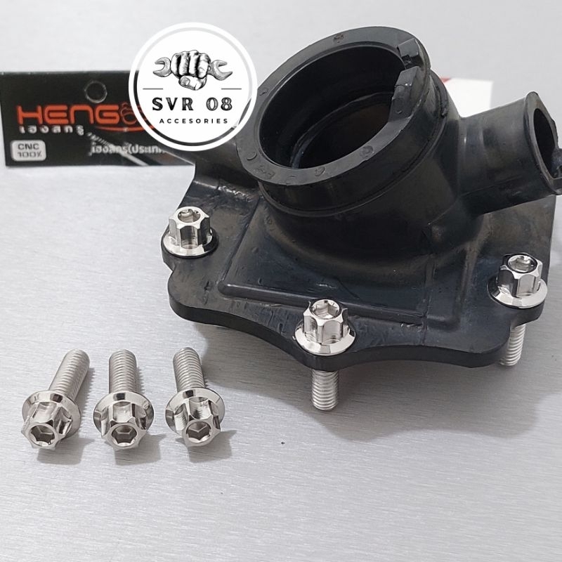Set baut intake manifold ninja rr r ss kis probolt stainless model CNC 5G original thailand