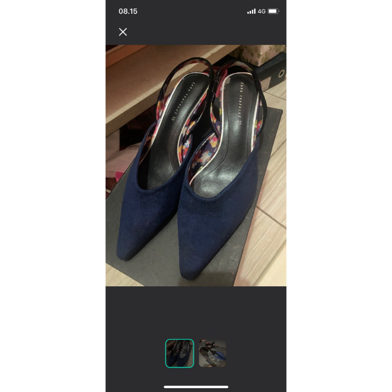 Sepatu Hak Tinggi Wanita Zara Ori Preloved
